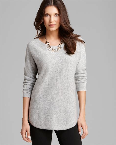 michael kors sweater grey|Michael Kors scoop neck jumpers.